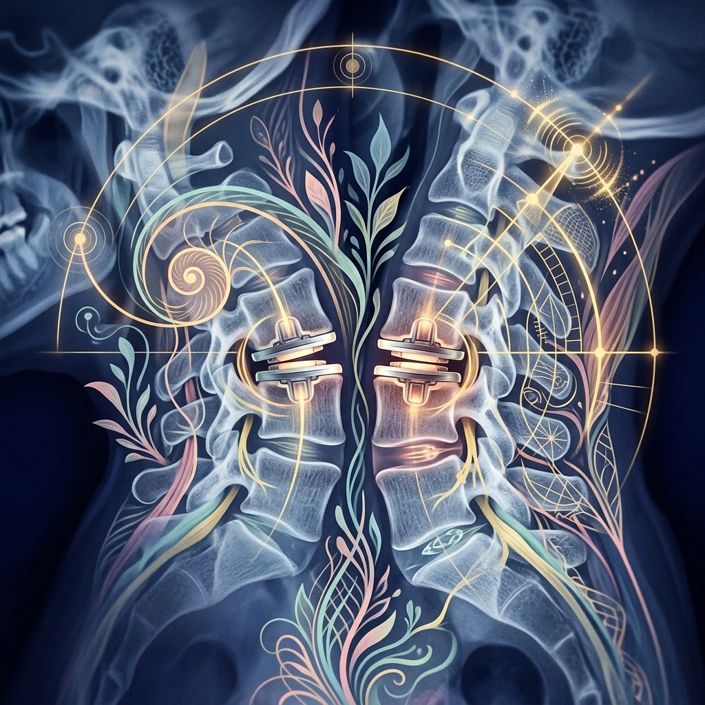 Two-level cervical arthroplasty X-ray