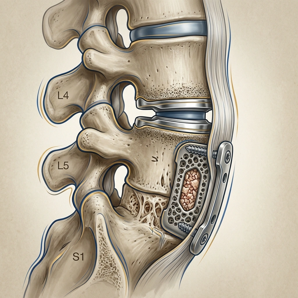 Hybrid lumbar surgery: ALIF and TDR