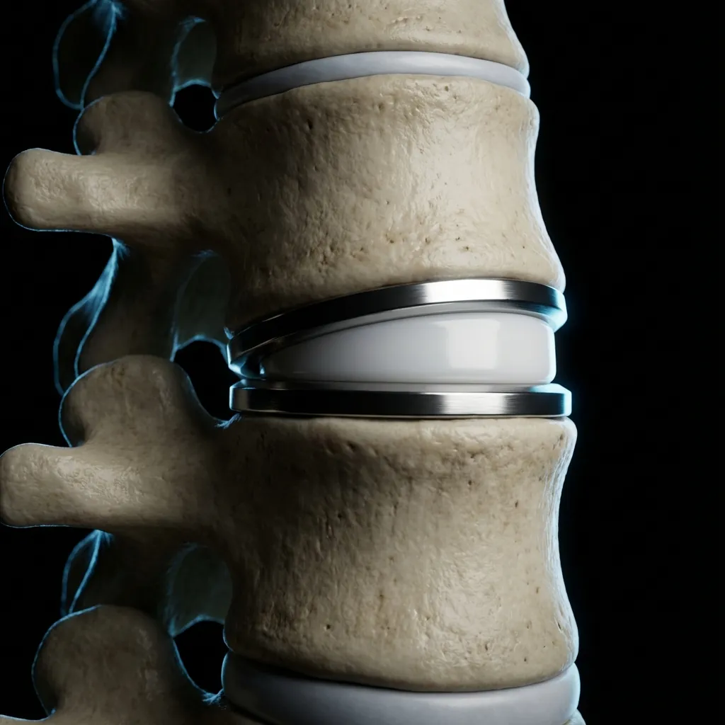 Cervical disc arthroplasty preserving natural spine motion