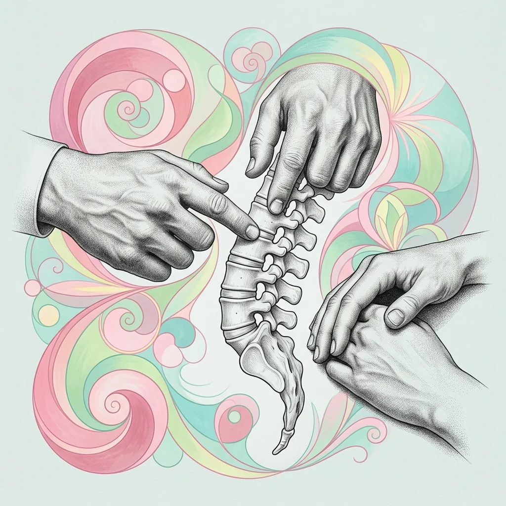 Spine surgeon in thoughtful consultation