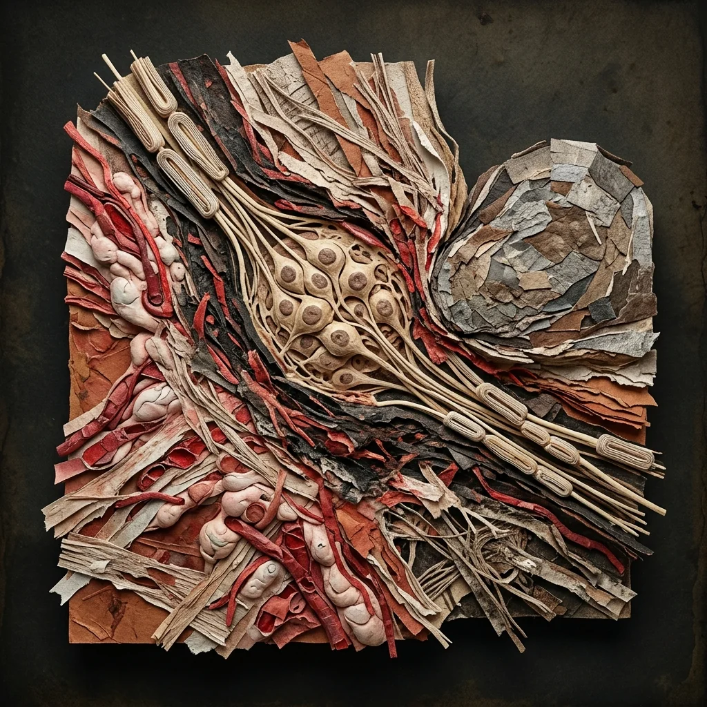 Detailed anatomy of spine nerves and disc herniation