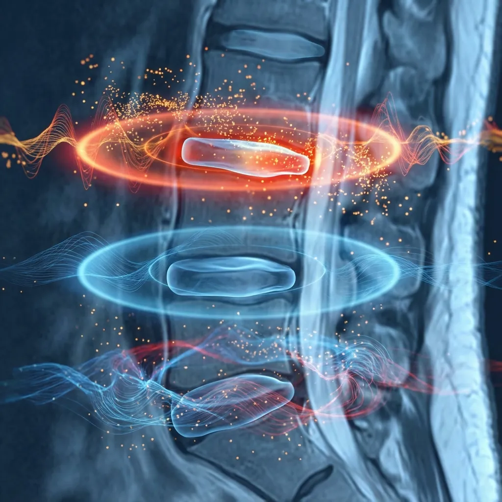 MRI disc spectroscopy showing biochemical marker visualisation