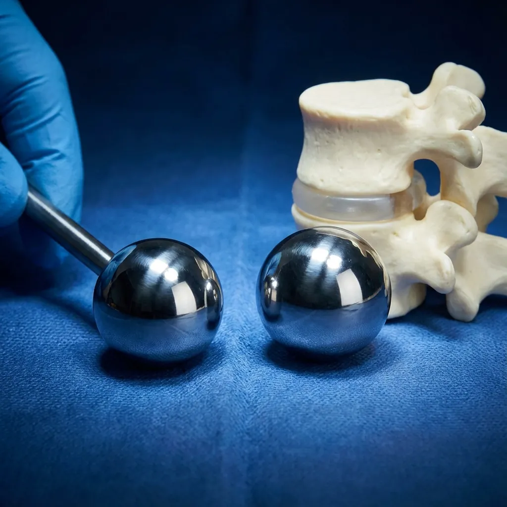 Fernström stainless steel sphere implant concept
