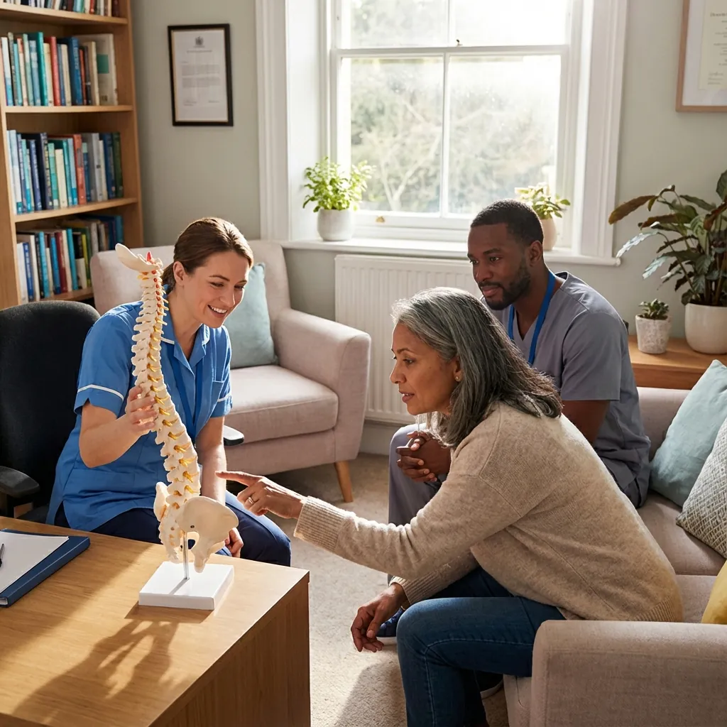 Patient consulting with specialist on lifestyle adaptations