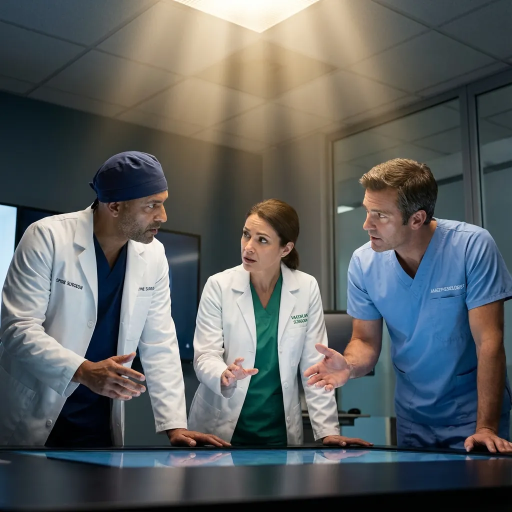Multidisciplinary surgical team collaboration