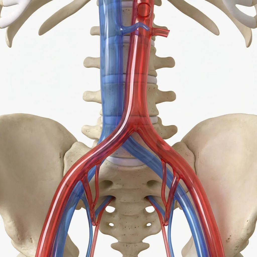 Vascular anatomy for lumbar spine approach