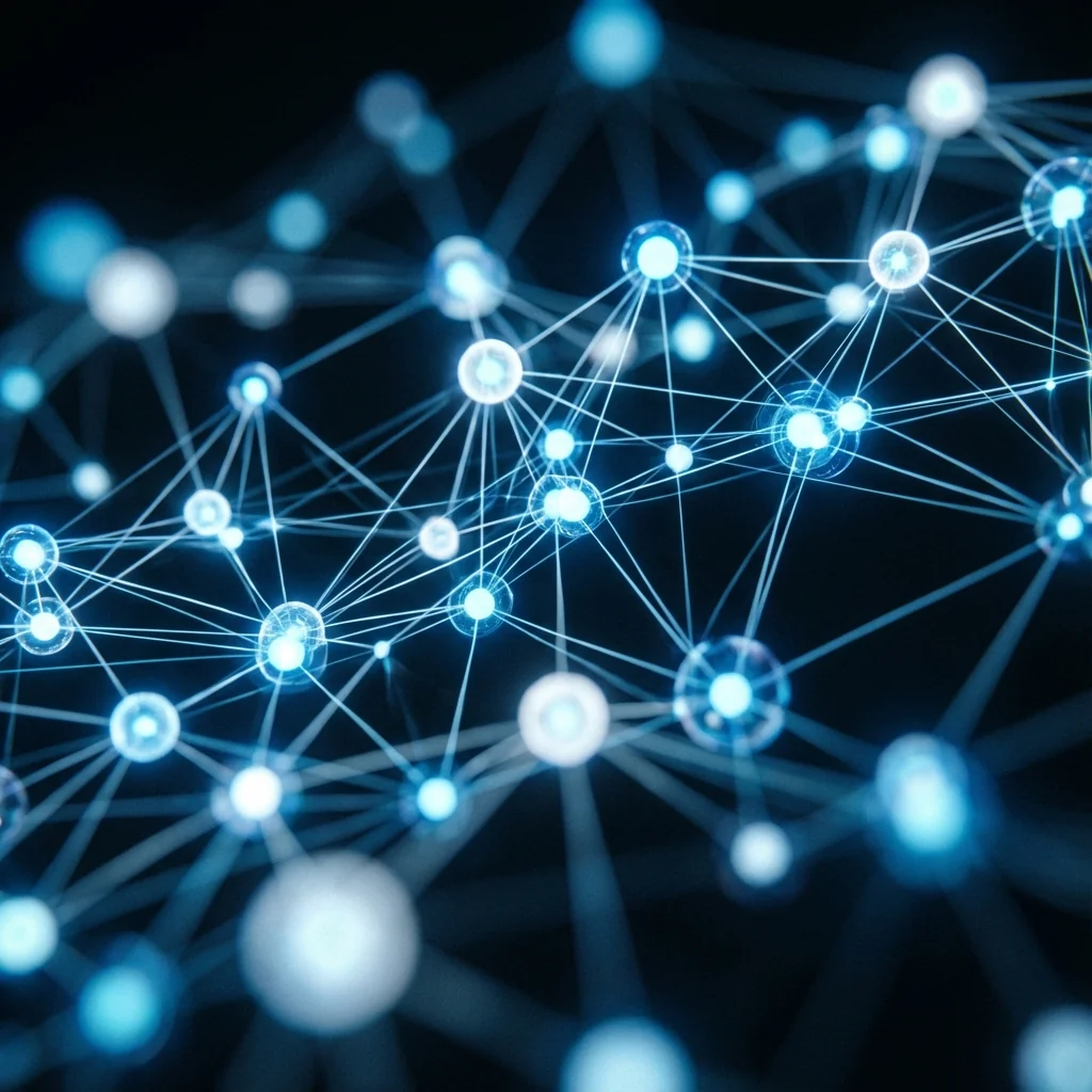 Abstract network map of information
