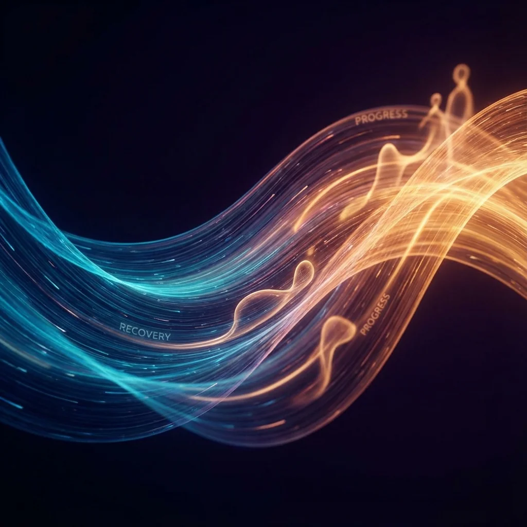 Abstract timeline of recovery