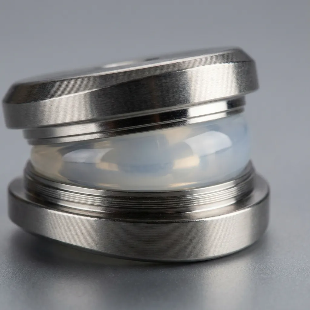 Detailed view of spinal implant technology